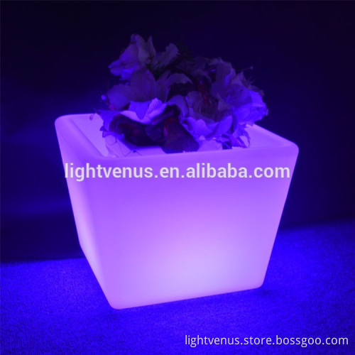 LED Light Flower pot Colors Changeable Luminous flash flower pot LIGHT indoor Outdoor